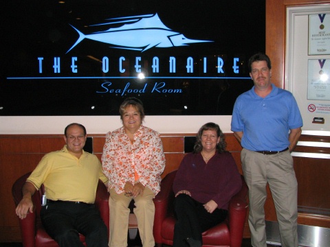 Dinner at Oceanaire - Dave, Barbara, Jan, Mike