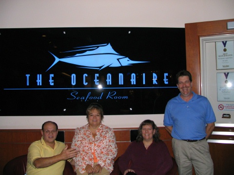 Dinner at Oceanaire - Dave, Barbara, Jan, Mike