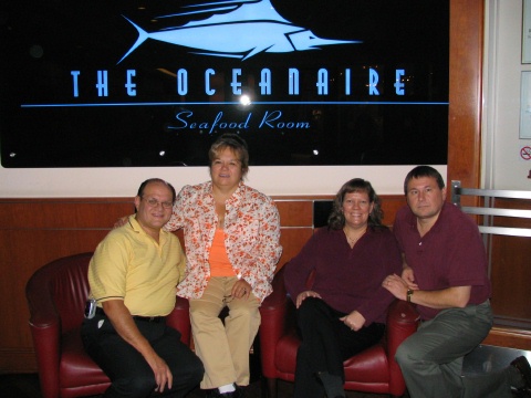 Dinner at Oceanaire - Dave, Barbara, Jan, David