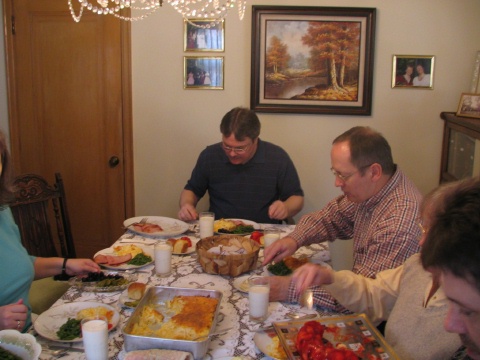 Easter Dinner at Dad's