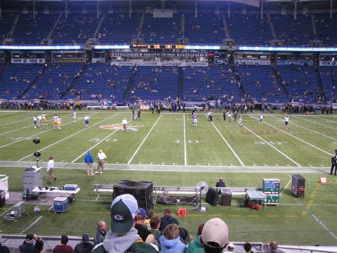 Our Seats - 40 yard line, row 12