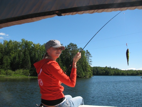 Natalie's first perch