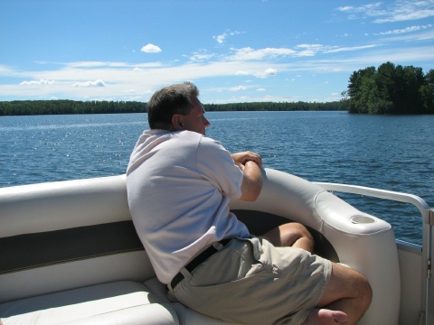 David enjoys the ride