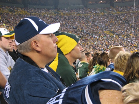 George experiences the one upsetting moment for a Dallas fan during the game