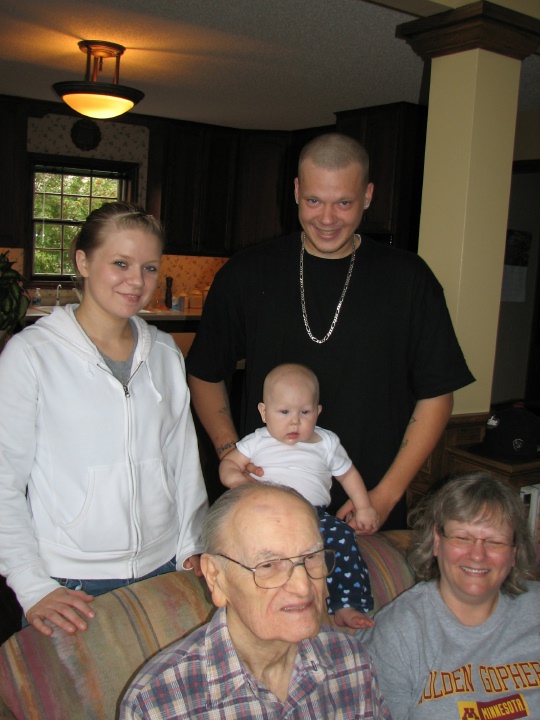 Carla, Justin, Olivia, Dad and Judy