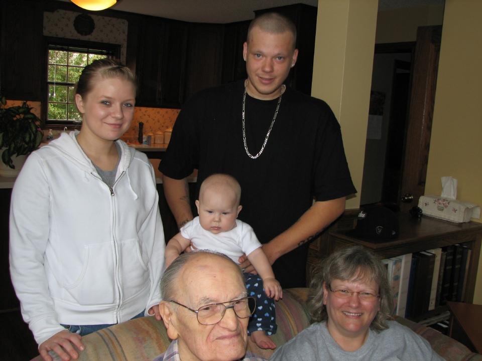 Carla, Justin, Olivia, Dad and Judy