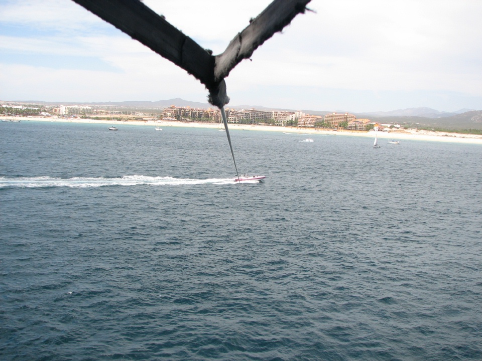 View while parasailing