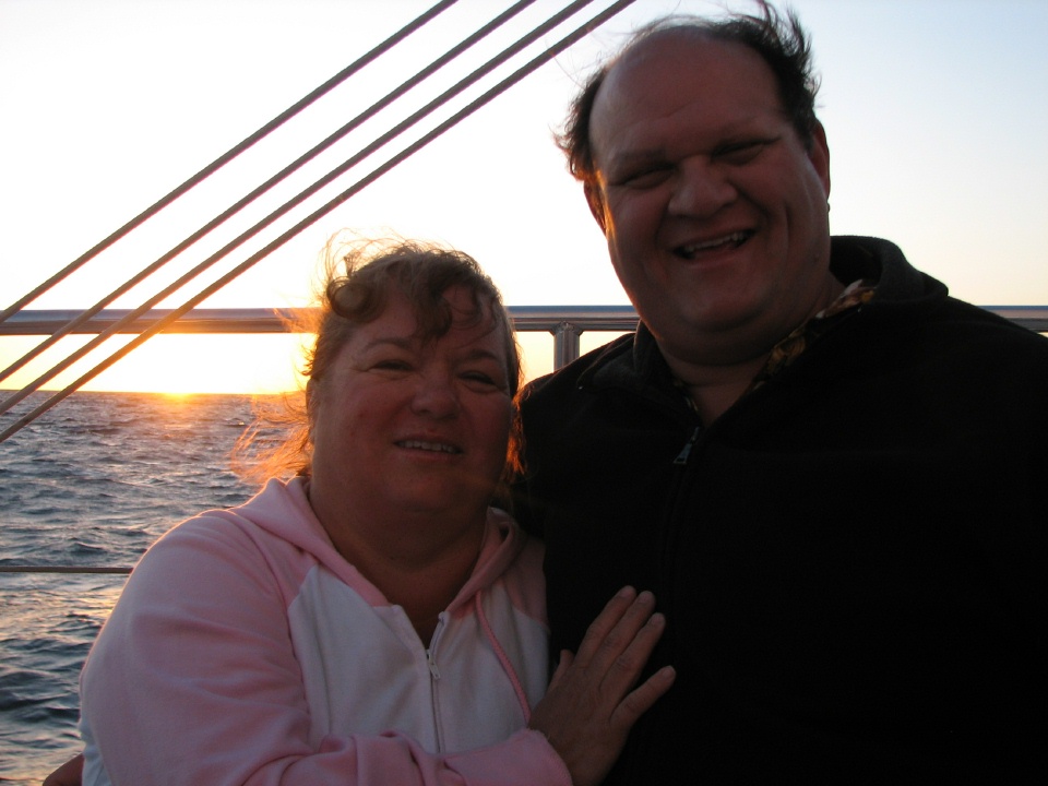 Barb and Dave enjoy the sunset