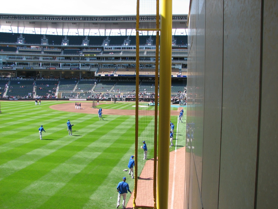 Game 1 - foul ball came through here