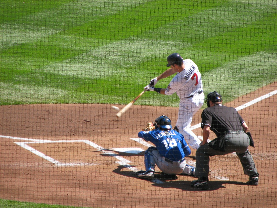 Mauer gets a hit