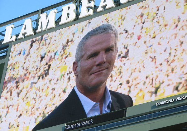 Favre Induction Brett Favre's induction into the Green Bay Packer Hall of Fame and the retirement of number 4