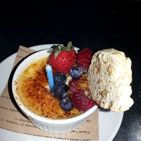 2016-06-12 20.09.05 Dinner at Chives in Bailey's Harbor - creme brulee