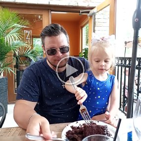 Dinner at Zin -1 Short video - Lennon loves chocolate cake