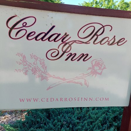 Anniversary We celebrated our 27th wedding anniversary in Alexandria, at the Cedar Rose Inn - https://cedarroseinn.com/