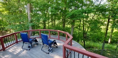 20240614_170748 Hidden Serenity B&B - our private deck overlooking the woods