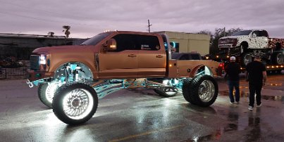 20240325_193407 Dinner at Steamboat Bills - saw these monster trucks in the parking lot when we were leaving