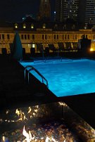 20240417_223102 Hotel rooftop pool and firepit