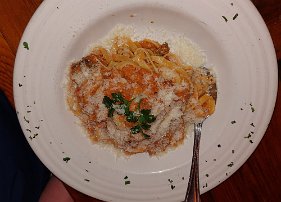 20240323_201848 Dinner at Venetian Hot Plate - special of the day pasta