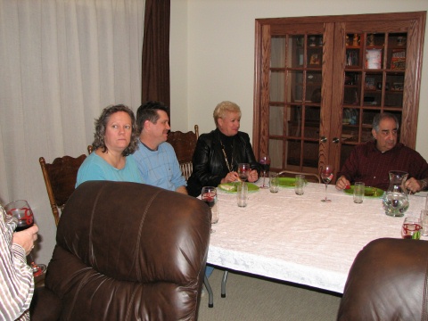 Jan, Mike, Jill, Joe having their first tastes