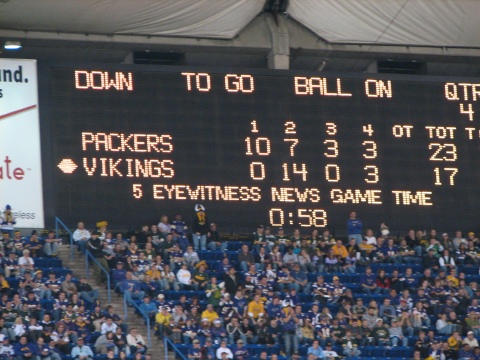 Score with 58 seconds to go