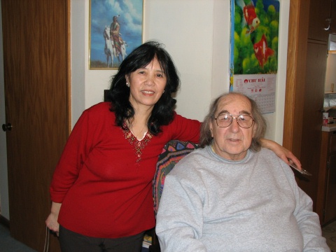 Lunch by Dad and Eva