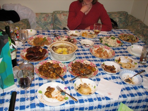 Lunch by Dad and Eva