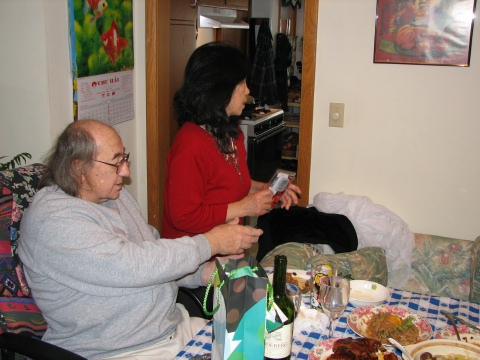 Lunch by Dad and Eva