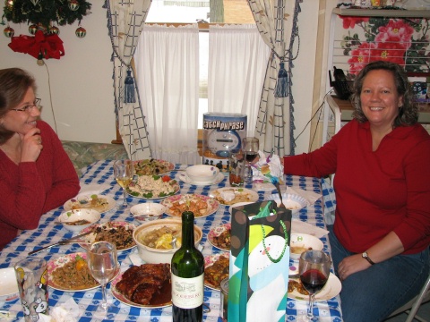 Lunch by Dad and Eva