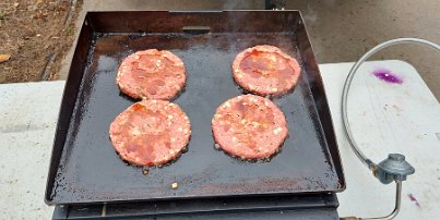 20241124_124347 Packers versus San Francisco - tailgating - Justin's special touch added to the burgers from Rupena's