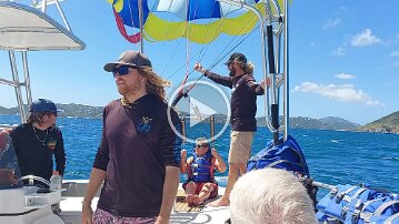 Julie and Alan takeoff Video - Parasailing - Alan and Julie - take-off